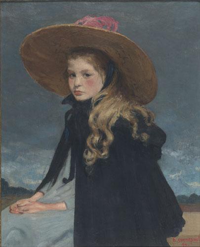 Henri Evenepoel Henriette au grand chapeau oil painting image